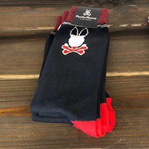 Psycho bunny dark blue socks